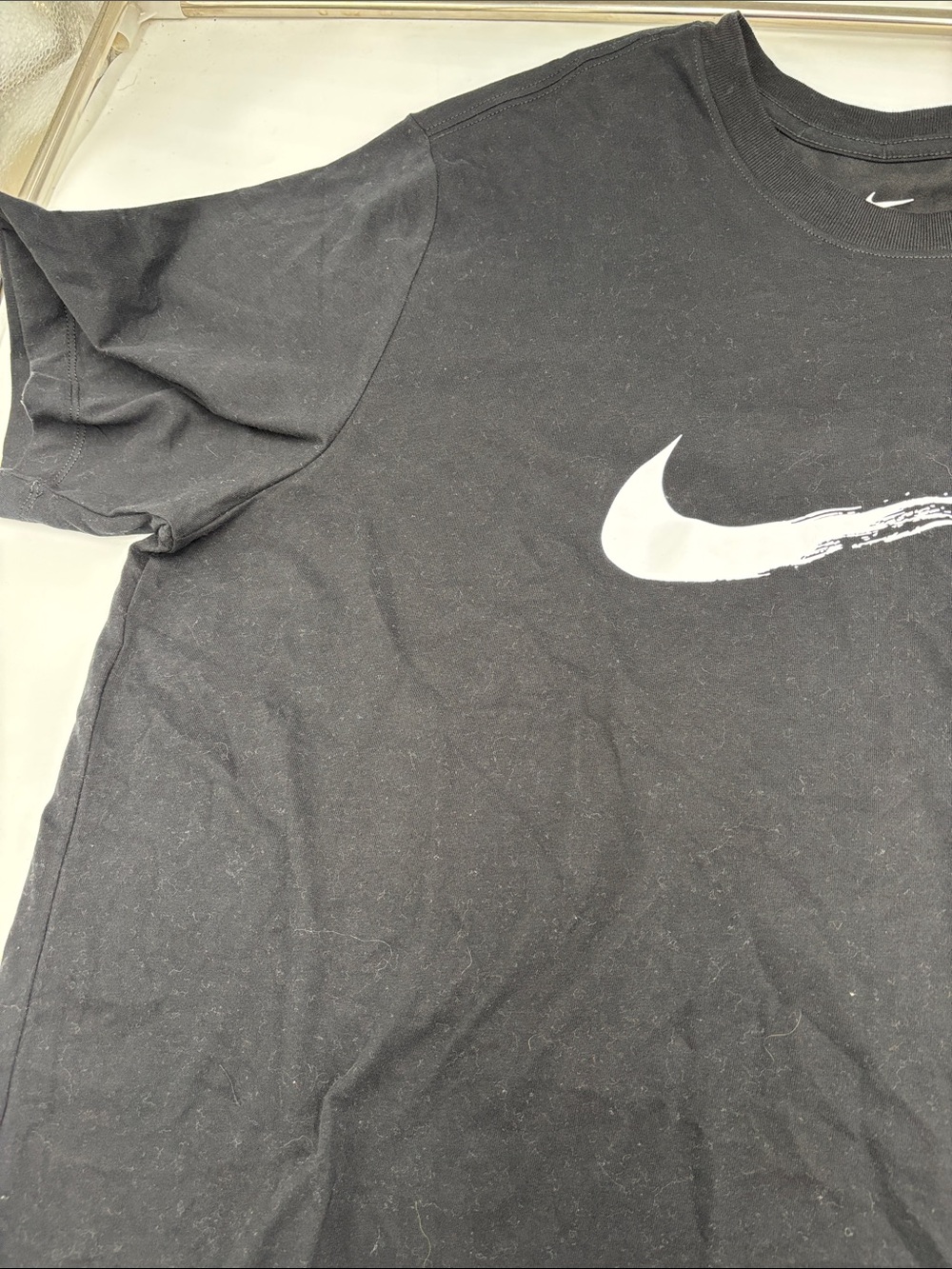 Nike Dri-FIT Short Sleeve Training Tee in Black - Picture 3 of 7